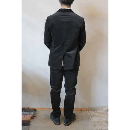 【 Set 】Velveteen Stretch Jacket & Pants ( BLACK )